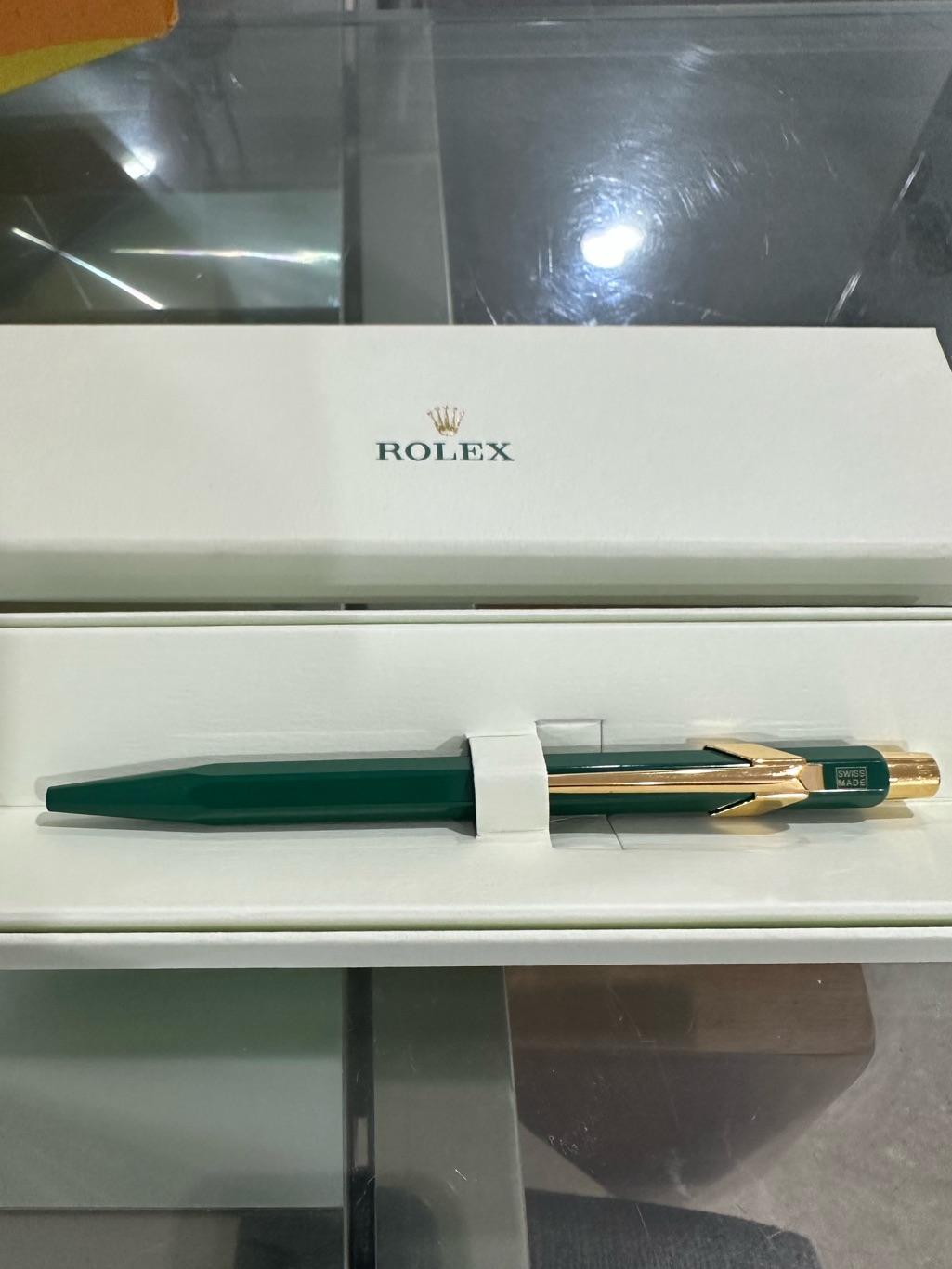 Rolex Green And Gold Luxury Ballpoint Pen Rolex Green And Gold Luxury Ballpoint Pen